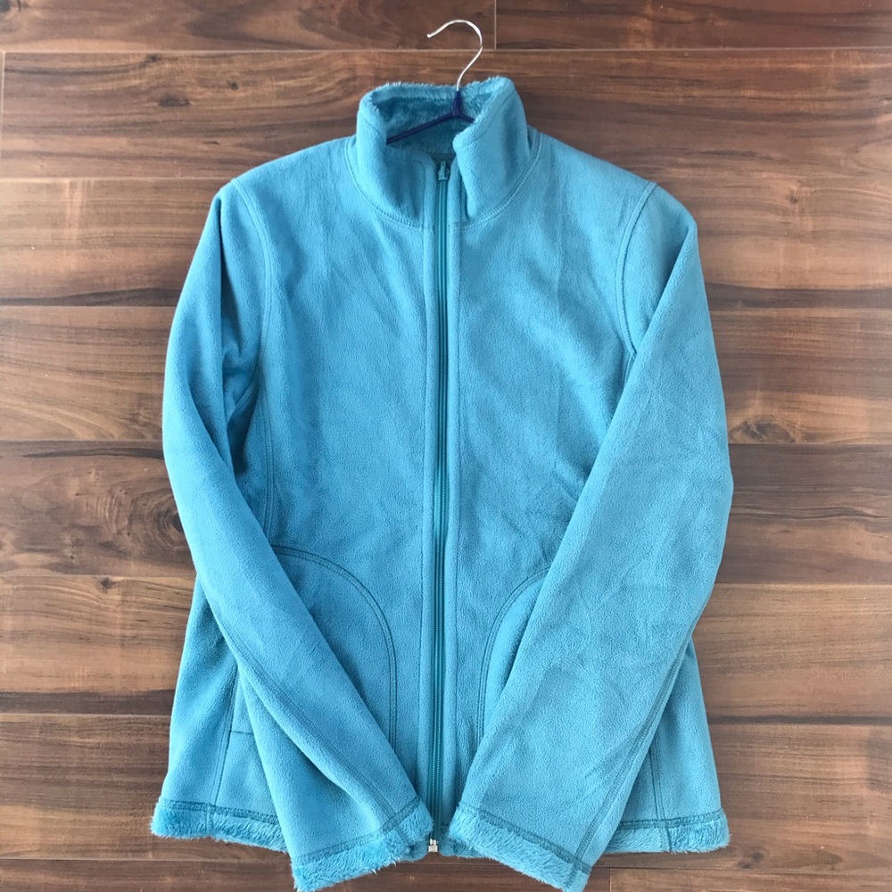 EUC Uniqlo reversible fleece warm jacket size M